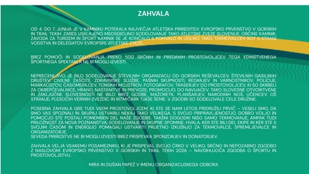 Zahvala ob zaključku Evropskega prvetsva v gorskih in trail tekih (4)